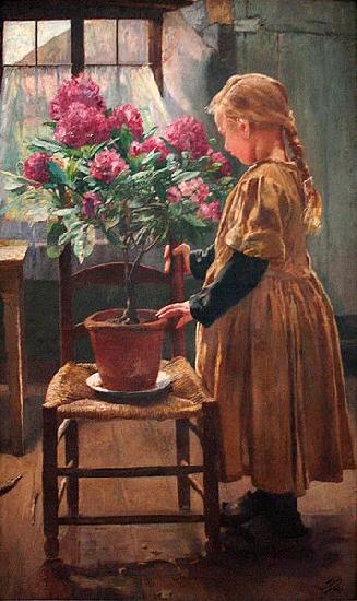 Leon Frederic Rhododendron in Bloom China oil painting art